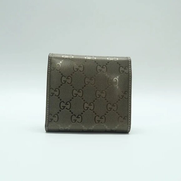 GUCCI Gold Canvas Wallet 226-041125 - Picture 2 of 12